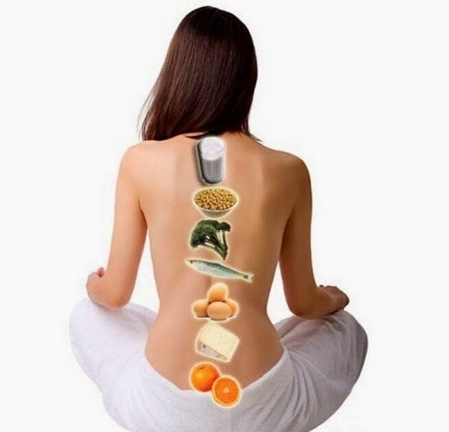 useful products for the spine in thoracic osteochondrosis